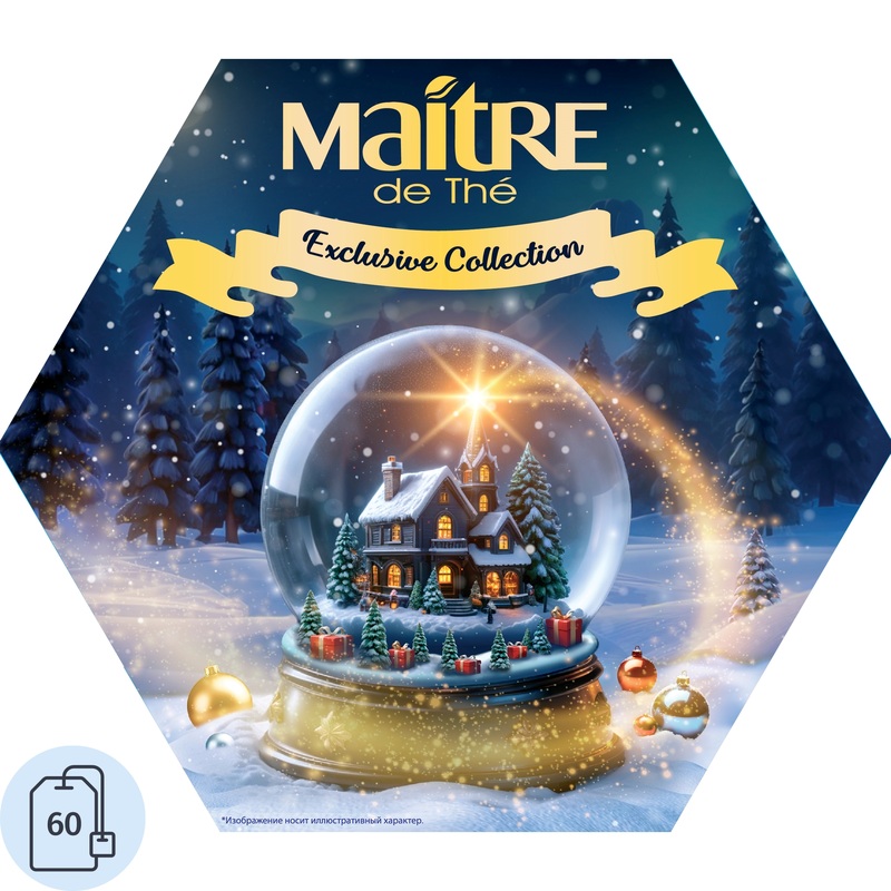 Изображение товара Чай ассорти Maitre de The Exclusive Collection Шар 60 пакетиков