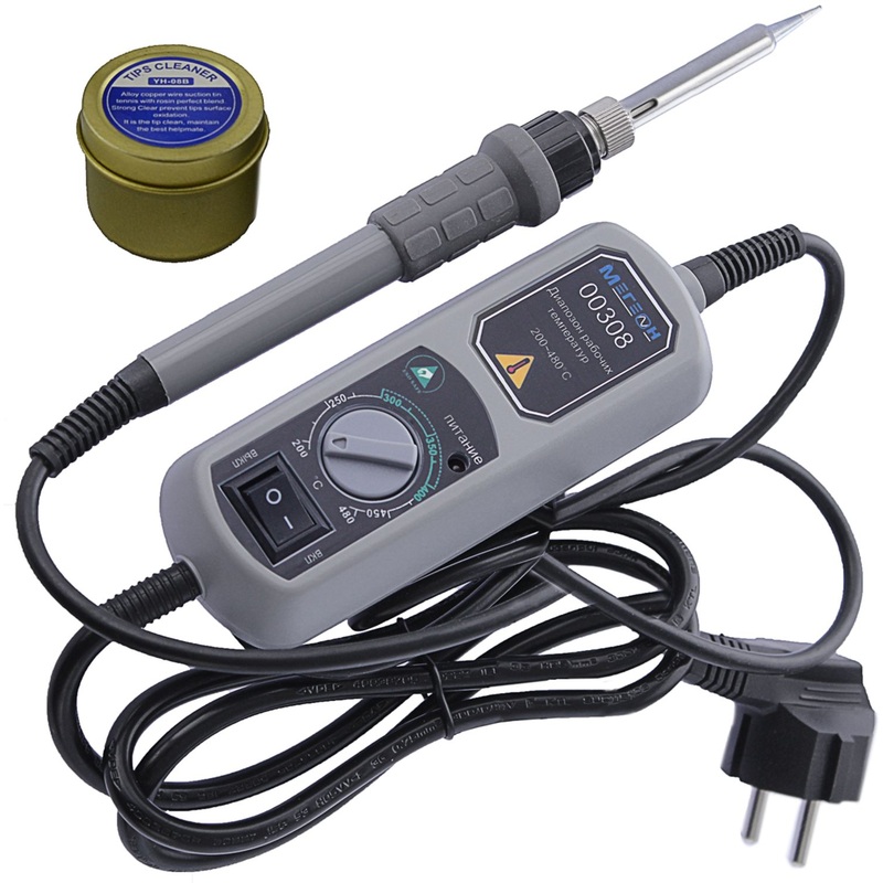 Изображение товара Паяльный набор МЕГЕОН 00308 с регулятором и комплектом для ремонта электроники