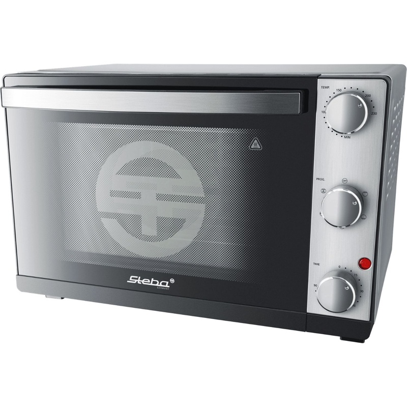 Изображение товара Мини-печь Steba KB 324 1500 Вт 24 л конвекция гриль вертел таймер серебристый чёрный