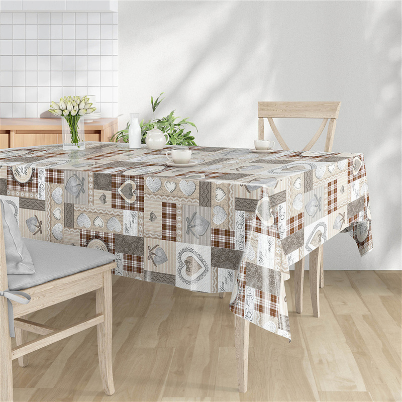 Изображение товара Скатерть клеенка на стол Kitchen World Винтаж 140х180 см ПВХ разноцветная