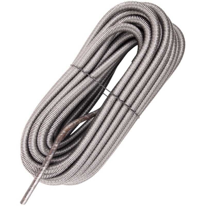 Изображение товара Трос сантехнический пружинный РосТрос 9 мм 10 м ТСК910 для прочистки труб