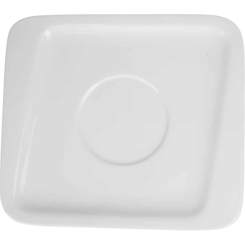 Изображение товара Блюдце Sam&Squito Quadro фарфоровое 17.5х17.5 см (6 штук в упаковке)