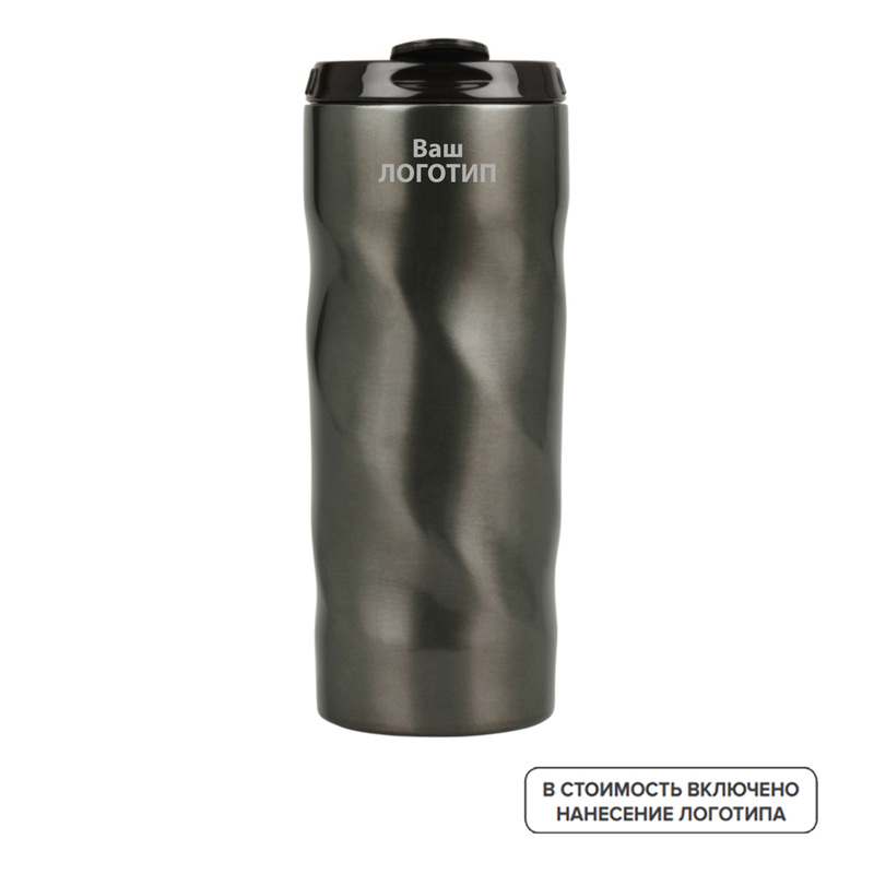 Изображение товара Термокружка вакуумная Гедж 450 мл из нержавеющей стали с гравировкой
