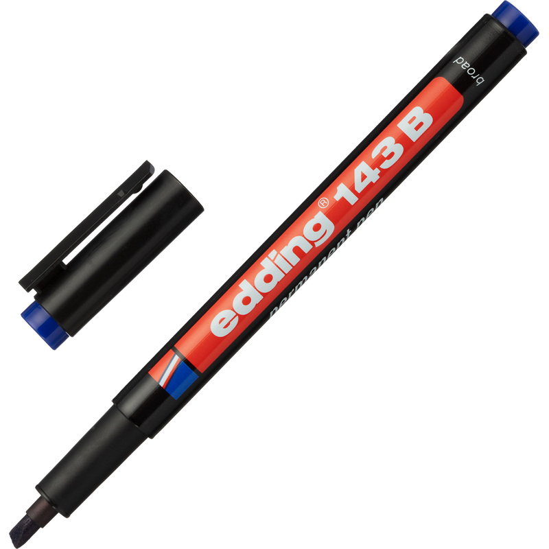 Изображение товара Промышленный перманентный маркер Edding E-143/3 для глянцевых поверхностей синий 1-3 мм
