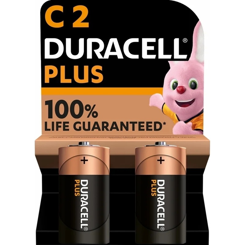 Изображение товара Батарейка C LR14 Duracell (2 штуки в упаковке)
