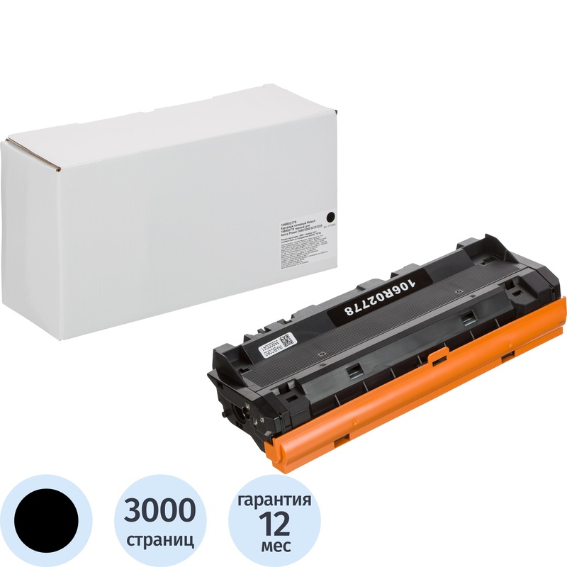 Изображение товара Лазерный картридж Retech 106R02778 для Xerox черный совместимый