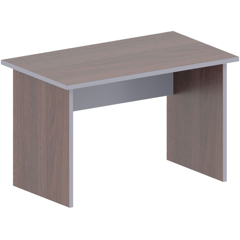 Изображение товара Стол прямой Комус Мебель (Easy to lead) Easy Business 907432 (дуб тёмный/серый, 1200х700х747 мм)