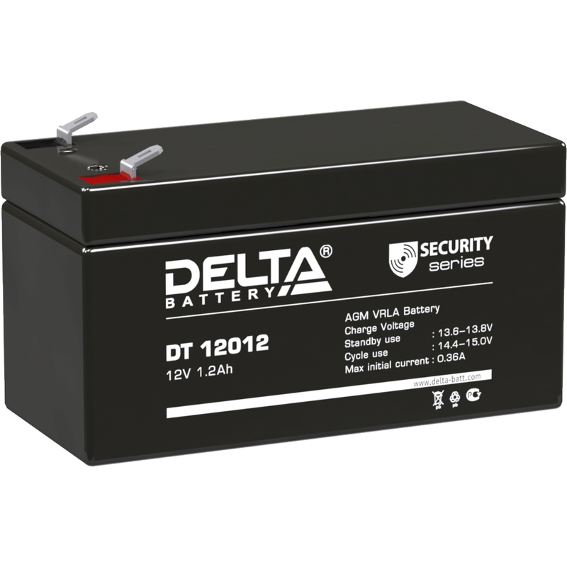 Изображение товара Батарея для ИБП Delta DT 12012 12 В 1.2 А·ч (4614010040004)