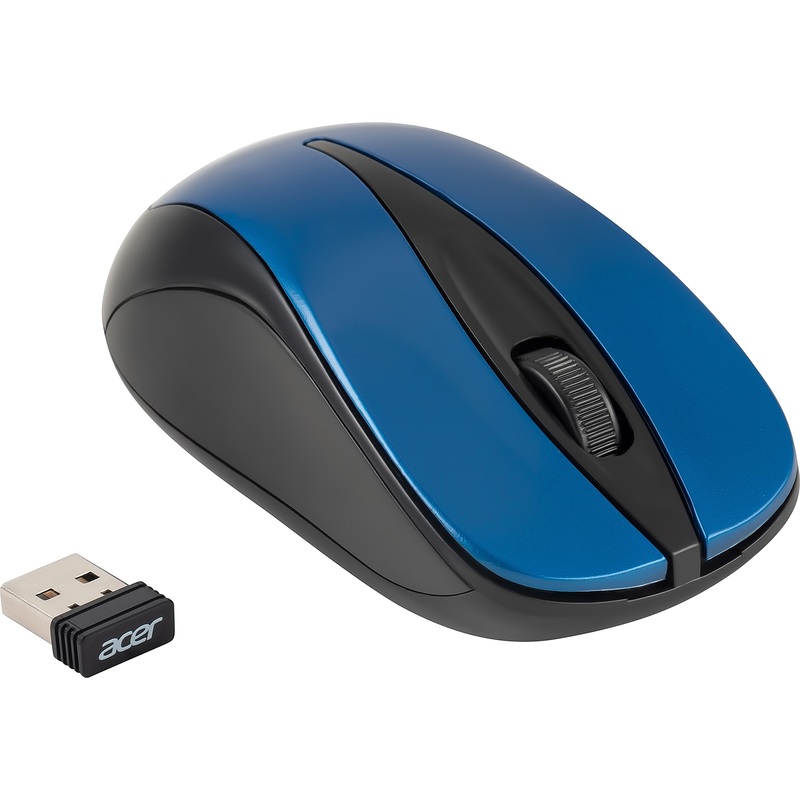 Изображение товара Мышь беспроводная Acer OMR132 чёрная/синяя (ZL.MCEEE.01F)