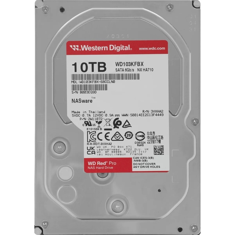 Изображение товара Жёсткий диск Western Digital WD103KFBX 10 ТБ SATA 7200 об/мин 3.5 дюйма
