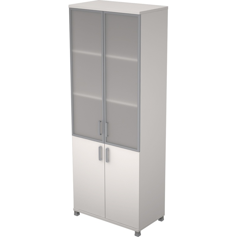 Изображение товара Шкаф для документов Avance 6ШД.005.4 со стеклом белый 800х450х2116 мм