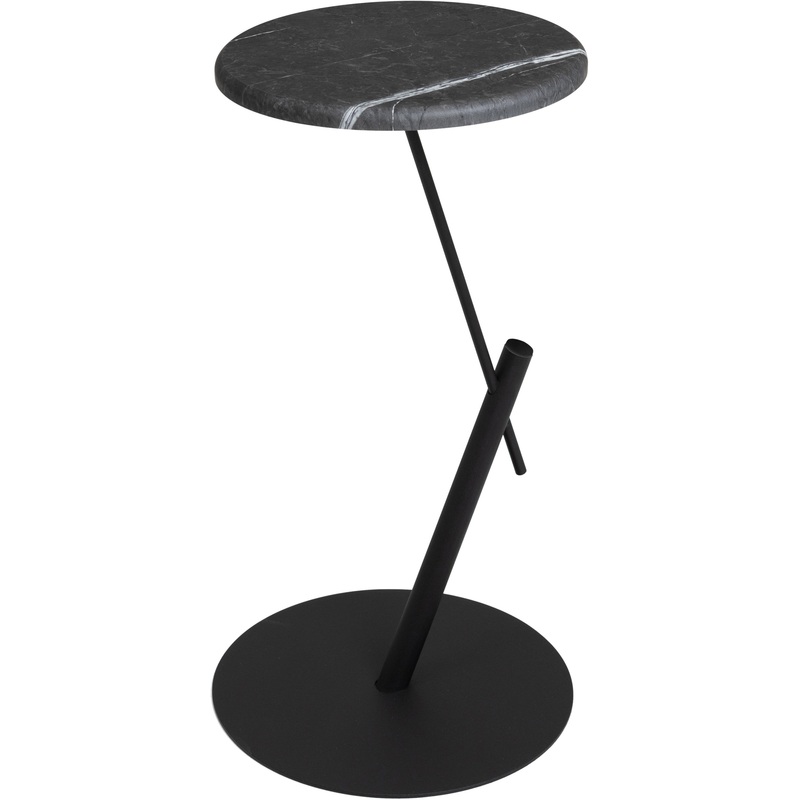 Изображение товара Журнальный столик МеталлАрт М015 черный мрамор металл 560 мм