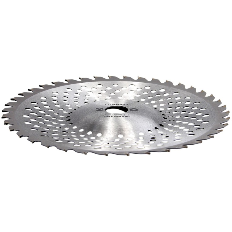 Изображение товара Диск для триммера LiteWerk 255х25.4 мм 40 зубьев для густой травы и кустарника