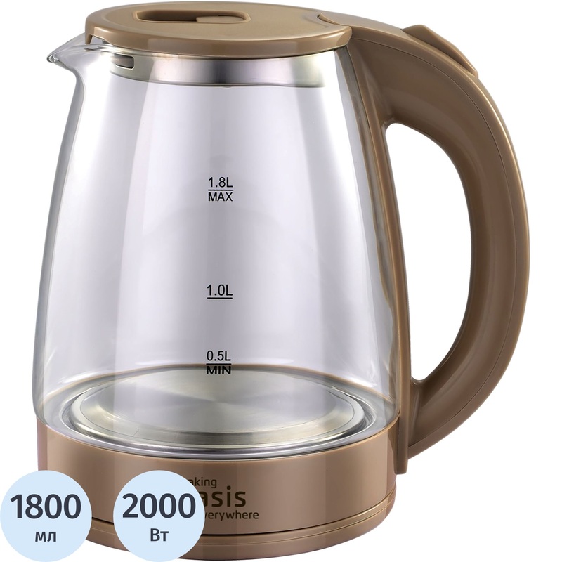 Изображение товара Чайник электрический Making Oasis Everywhere K-8GI коричневый