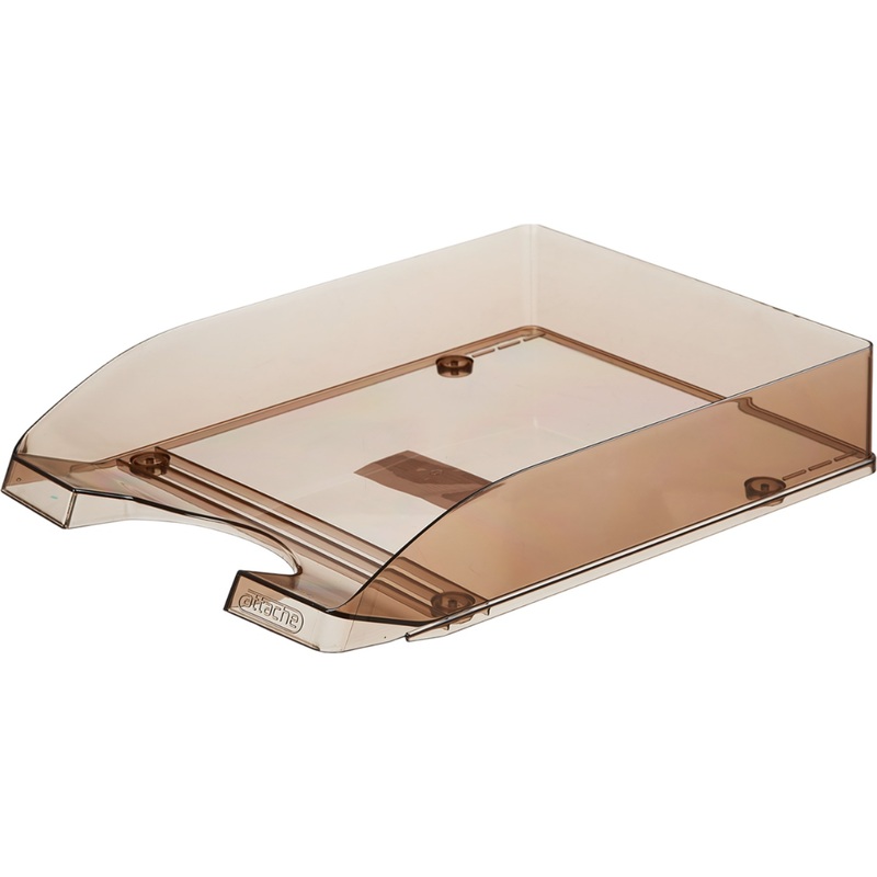 Изображение товара Горизонтальный пластиковый лоток для бумаг формата A4 Attache Line коричневый