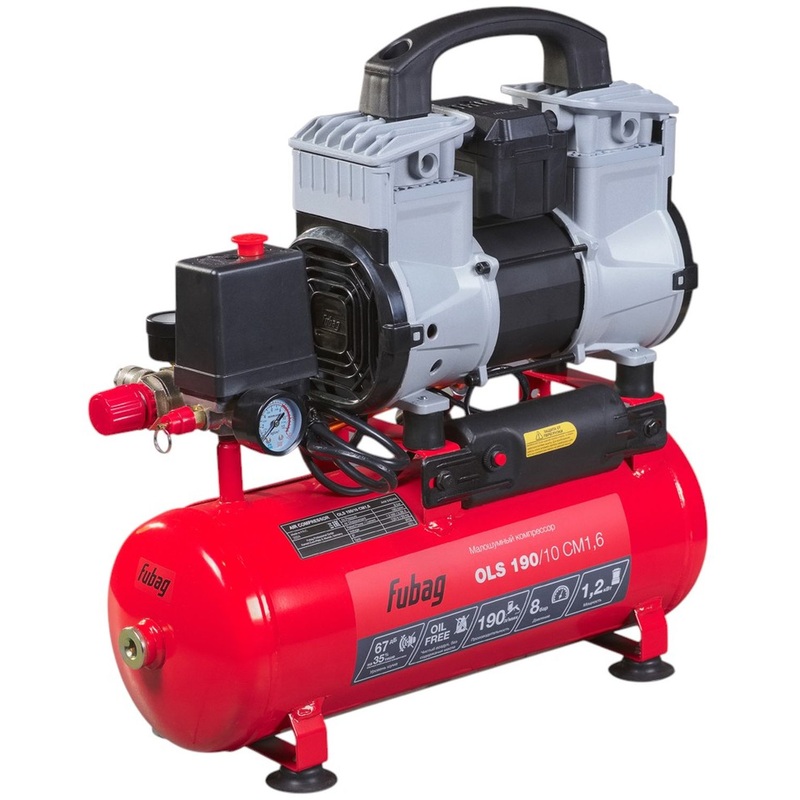 Изображение товара Компрессор безмасляный малошумный Fubag OLS 190/10 CM1.6