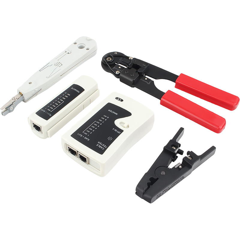 Изображение товара Набор инструментов Cablexpert TK-NCT-01 для установки и обслуживания сетей