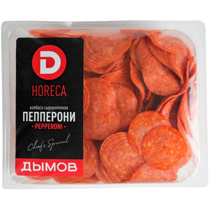Изображение товара Колбаса Дымов Пепперони сырокопчёная нарезка 1 кг высокое качество