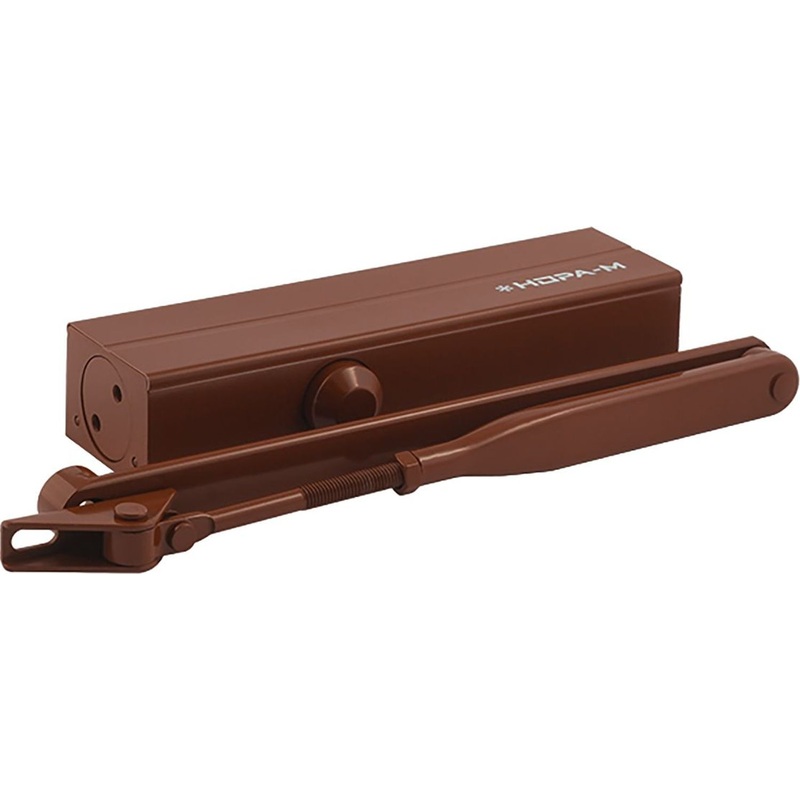 Изображение товара Доводчик дверной Нора-М 830 до 150 кг коричневый рычажной типа