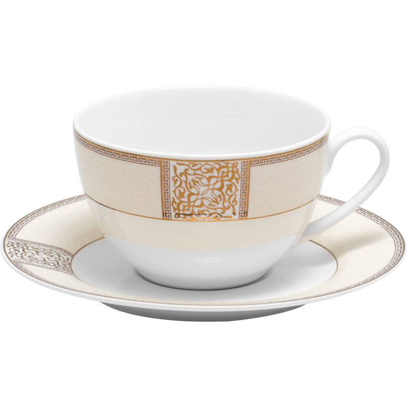 Изображение товара Чайная пара Fioretta Dynasty фарфоровая 220 мл стильный набор для чая и кофе