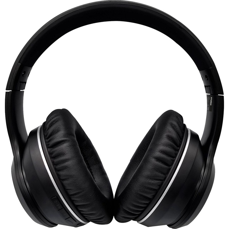 Изображение товара Уценка. Наушники беспроводные/проводные Hyundai H-HP103 черные