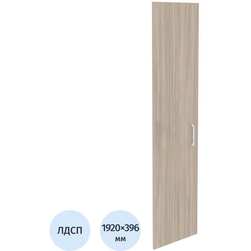 Изображение товара Дверь высокая левая Onix O.D-1(L) ЛДСП дуб аттик 396х1920 мм