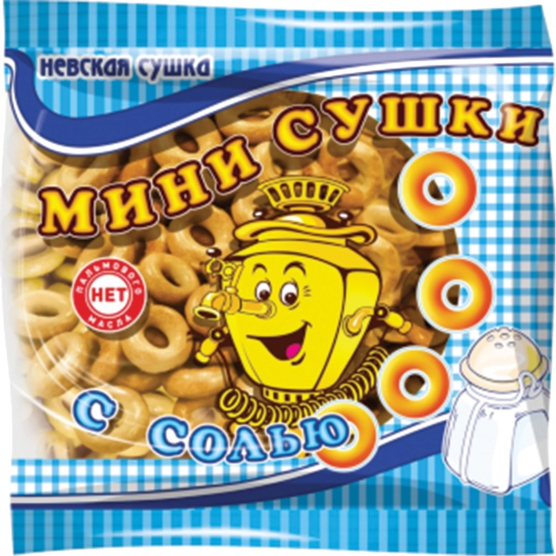Изображение товара Сушки Невская сушка с солью мини 200 г Изображение товара Сушки Невская сушка с солью мини 200 г