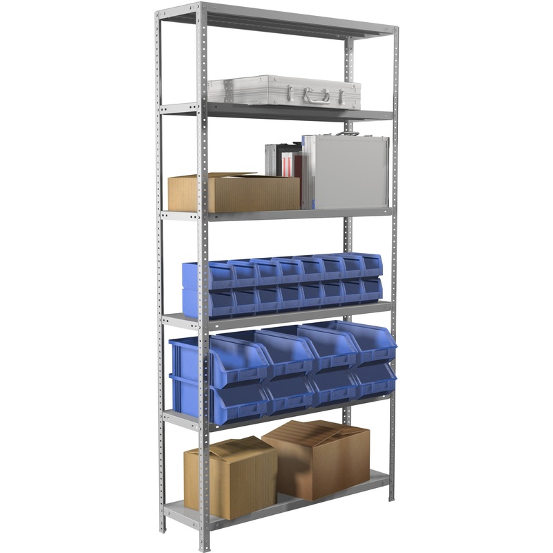 Изображение товара Стеллаж медицинский Практик СТМ MS (6 полок, 1000х600х2200 мм)