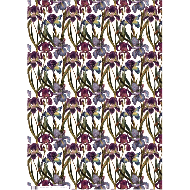 Изображение товара Бумага упаковочная Bruno Visconti Flora Ирисы 80 г/м² 4 листа