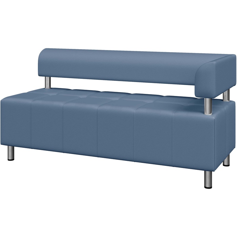 Изображение товара Модуль угловой диван Юнит-Док U2-L голубой из искусственной кожи