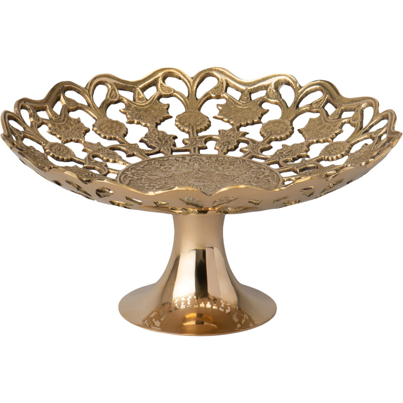 Изображение товара Блюдо сервировочное круглое 23 см латунное