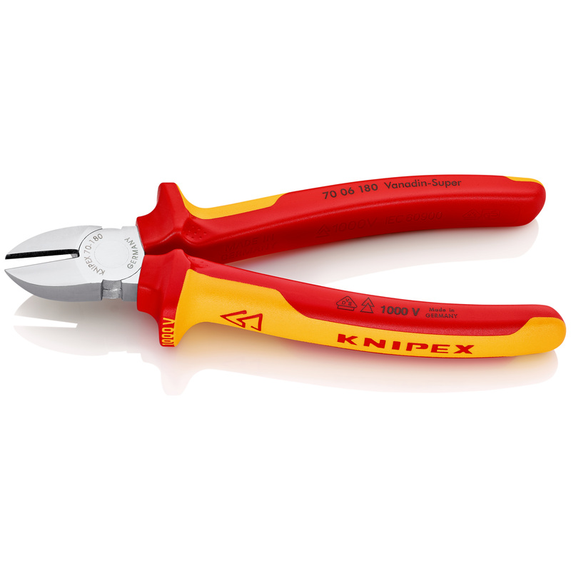 Изображение товара Бокорезы Knipex KN-7006180 длиной 180 мм с диэлектрическим покрытием