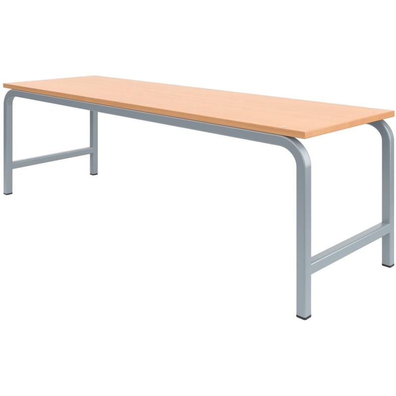 Изображение товара Банкетка трёхместная (бук/серый, 1450х320х420 мм)