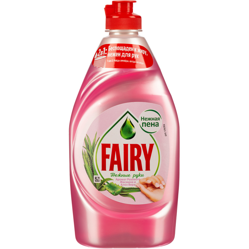 Изображение товара Средство для мытья посуды Fairy Розовый Жасмин и Алоэ Вера гель 0.45 л