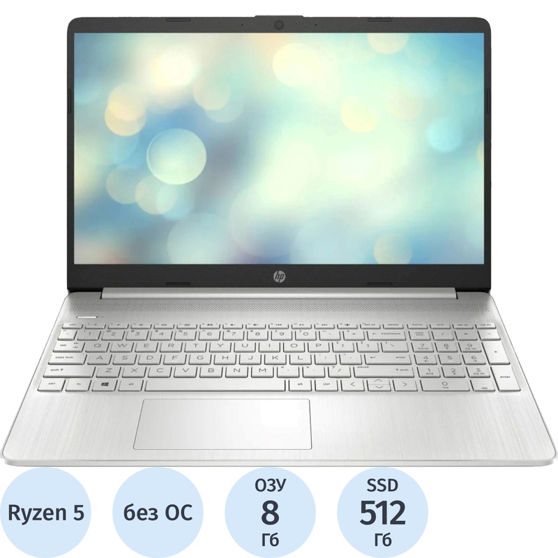 Изображение товара HP 15s-eq2704nw ноутбук 15.6 IPS SSD 512 ГБ AMD Ryzen 5