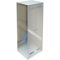 Шкаф для одежды металлический ТТ СТК-362/600 (серый, 600х500х1750 мм)