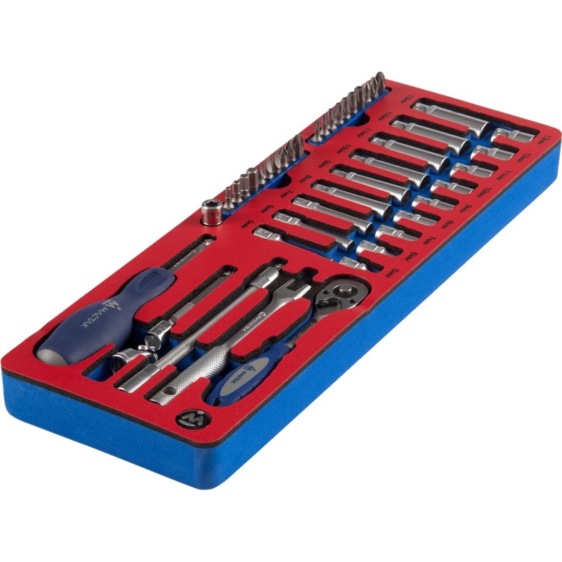 Изображение товара Набор головок торцевых Мастак 1/4 45 предметов с инструментами