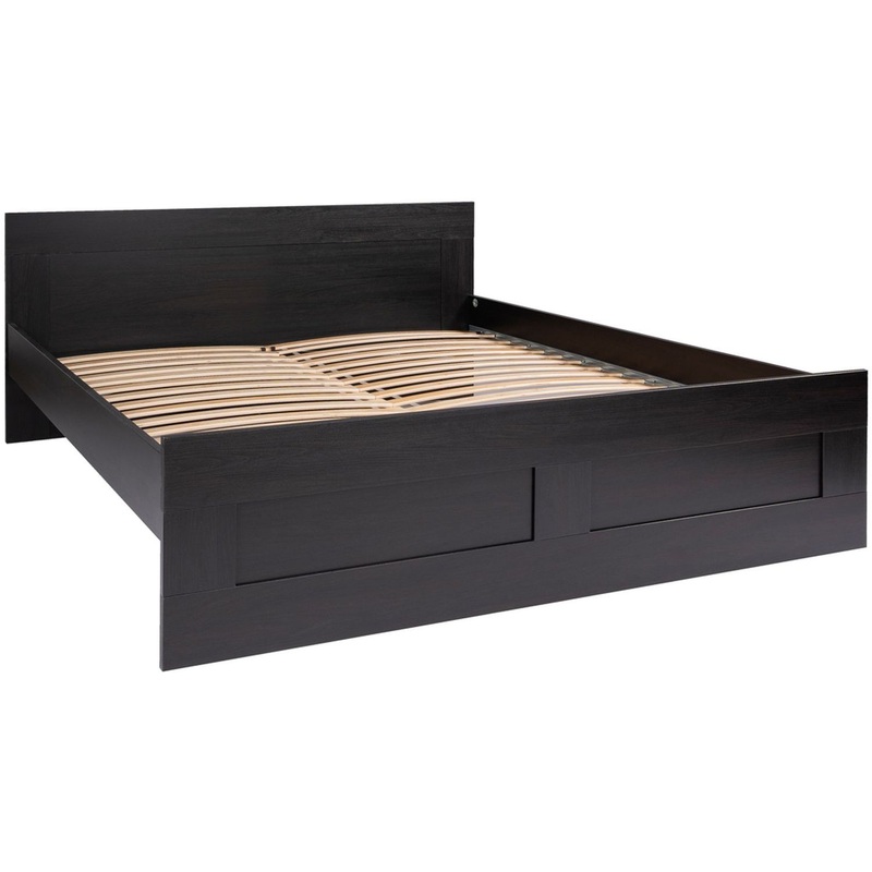 Изображение товара Двуспальная кровать ГУД ЛАКК из ЛДСП дуб венге размеры 1860х2054 мм