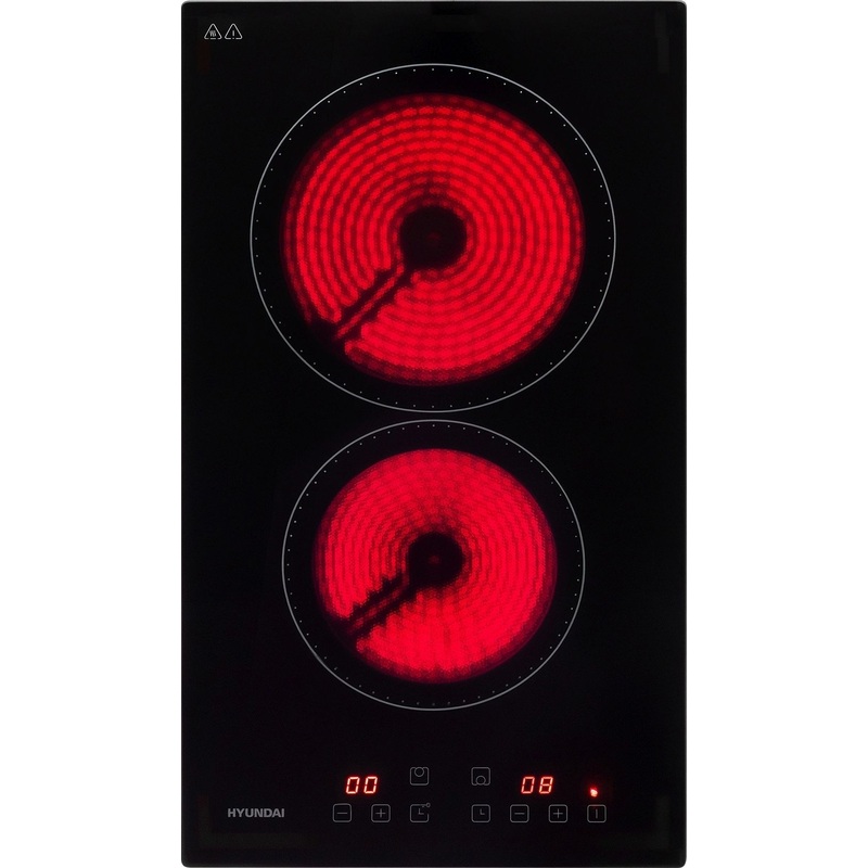 Изображение товара Электрическая варочная панель Hyundai HHE 3210BG 2 конфорки инфракрасные компактная