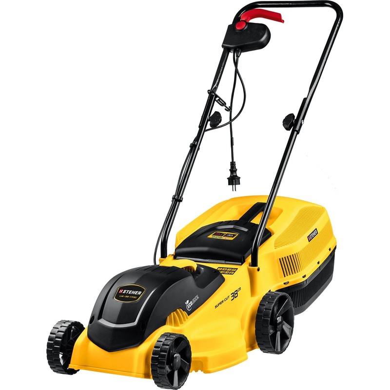 Изображение товара Газонокосилка сетевая Steher LM-38-1700 для удобного ухода за газоном