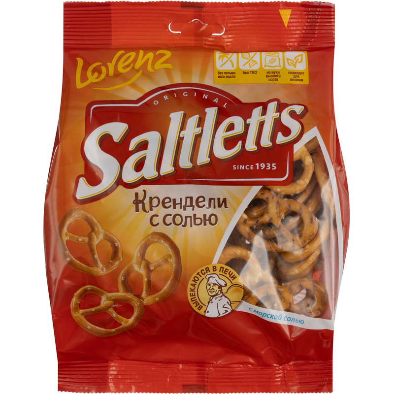 Изображение товара Крендельки Saltletts с солью 150 г - традиционный вкус и полезность