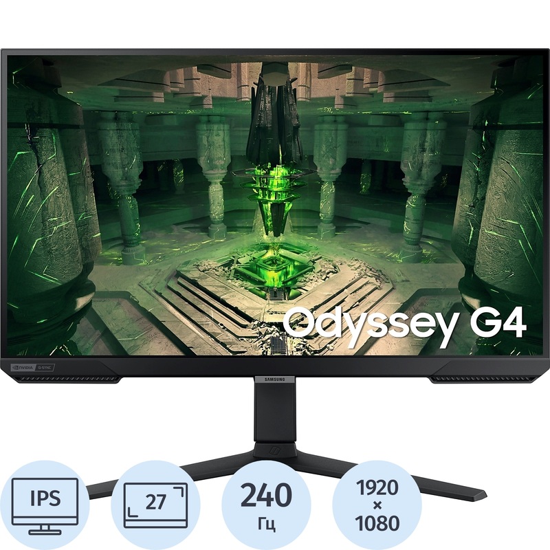 Изображение товара Монитор 27 Samsung Odyssey G4 G40B чёрный с AMOLED экраном