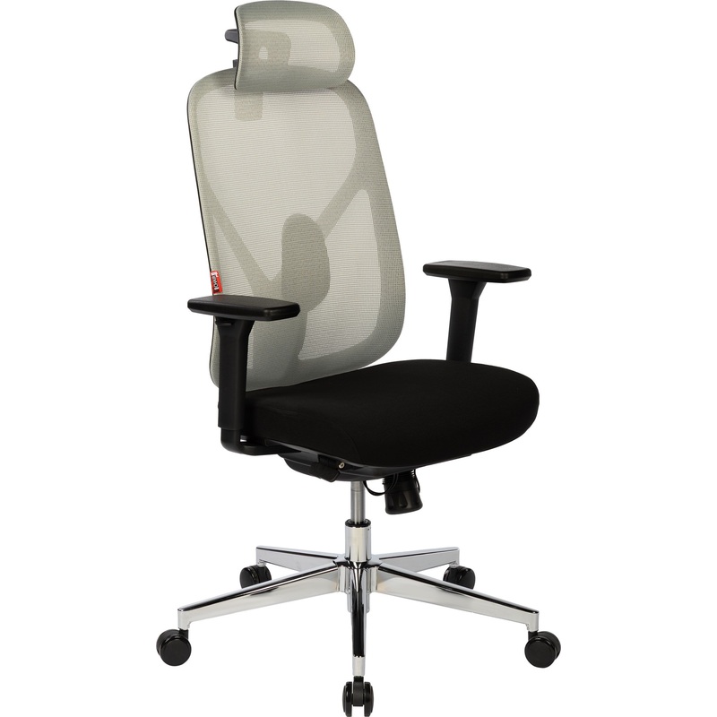 Изображение товара Кресло для руководителя Easy Chair 500 MC серое чёрное с регулировкой