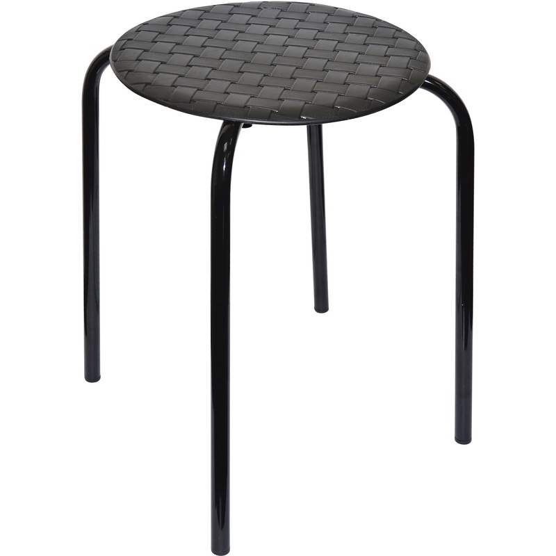 Изображение товара Табурет Береста чёрный (полипропилен, металл)