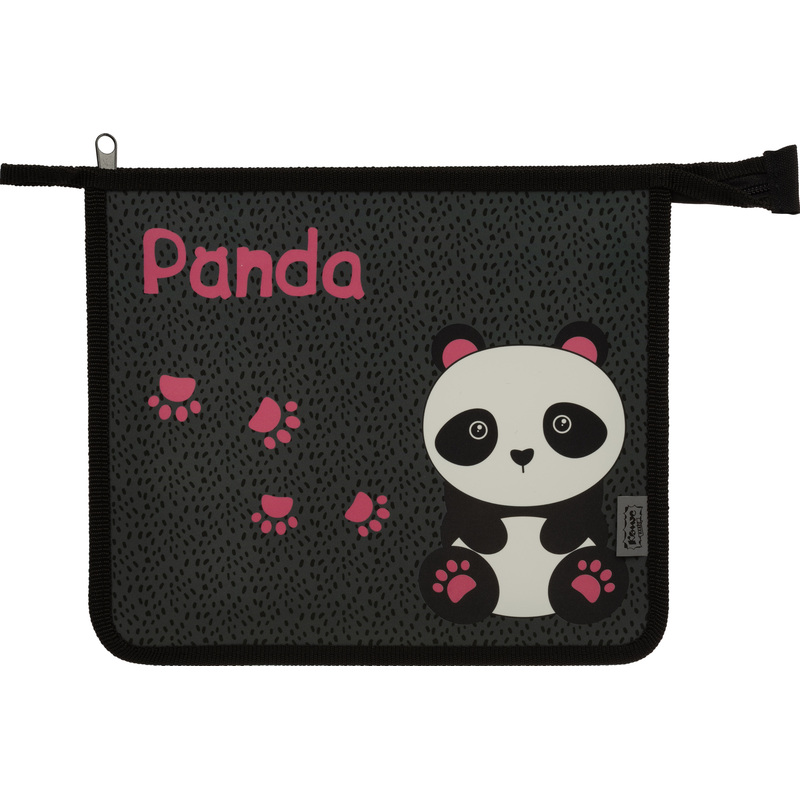 Изображение товара Папка для тетрадей Комус Класс Panda А5 полипропилен с 1 отделением на молнии