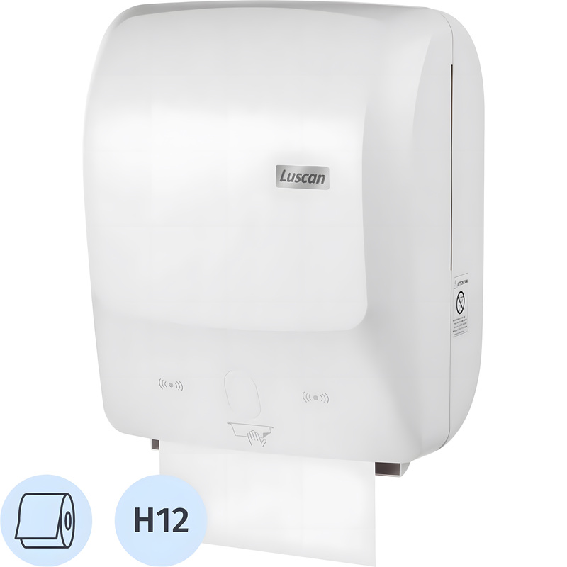 Изображение товара Сенсорный диспенсер для рулонных полотенец Luscan Professional Etalon H12 белый