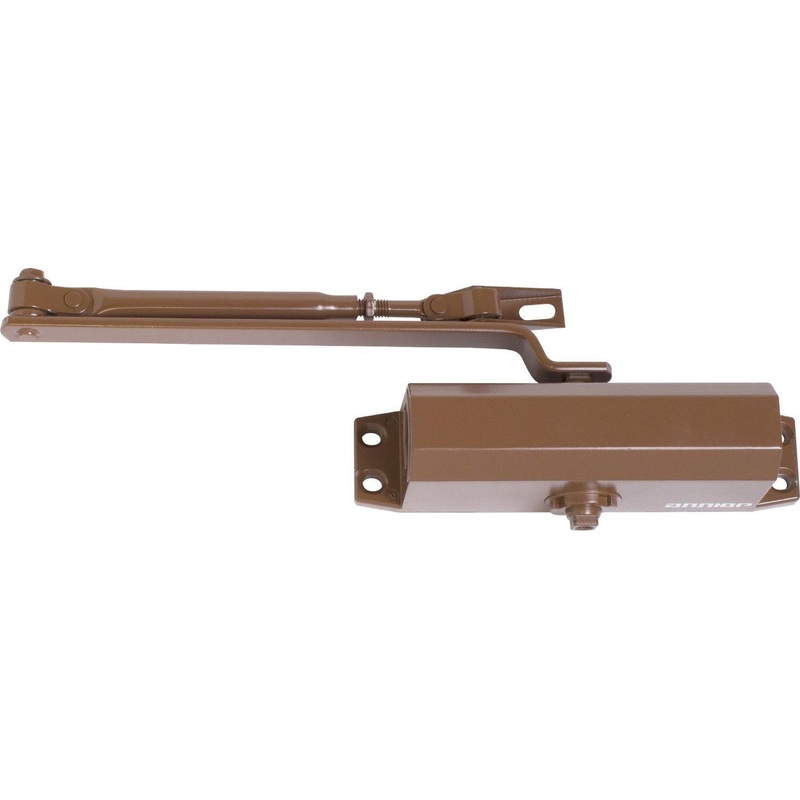 Изображение товара Доводчик дверной Аллюр 165/3-4 A-C до 100 кг коричневый