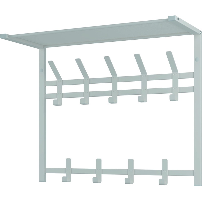 Изображение товара Вешалка настенная ВСП Т22 с полкой белая 670х270х515 мм