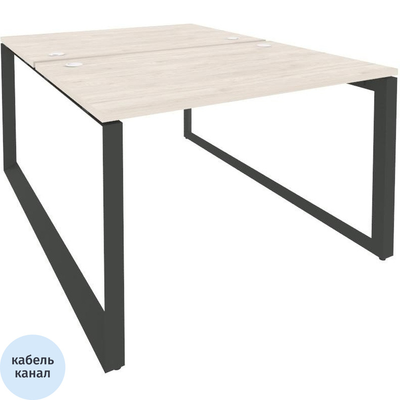 Изображение товара Рабочая станция ONIX-О O.MO-D.RS-2.2.8 с двумя местами и кабель-каналом