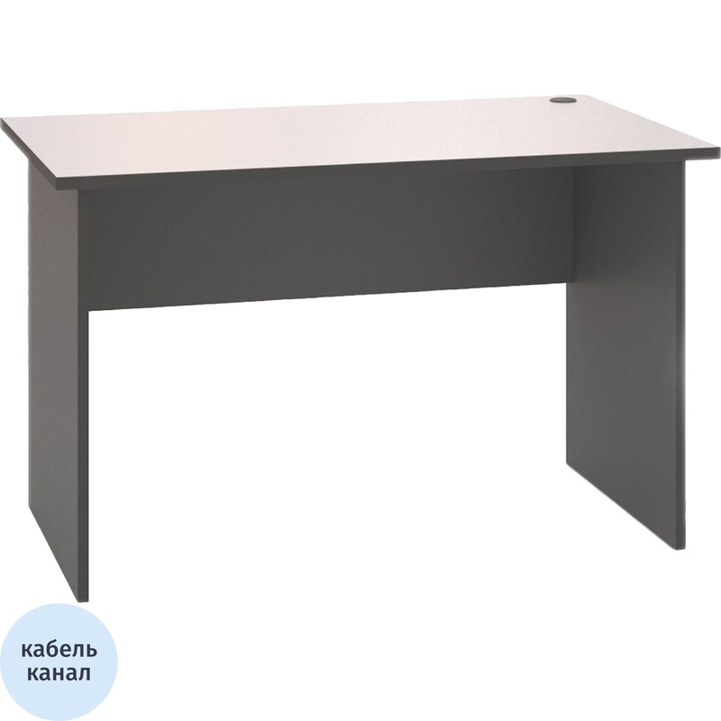 Изображение товара Стол прямой Стратегия E48 01 31С серый 1200х700х735 мм